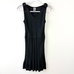 M Missoni Black Knit Mini Dress
